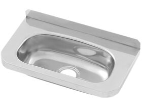Compact Stainless Steel Hand Basin With Brackets