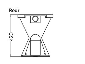 3Monkeez Pedestal Pan S Trap Stainless Steel (3 Star)