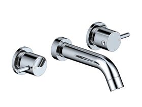Mizu Drift Curved Wall Bath Set 160mm Chrome