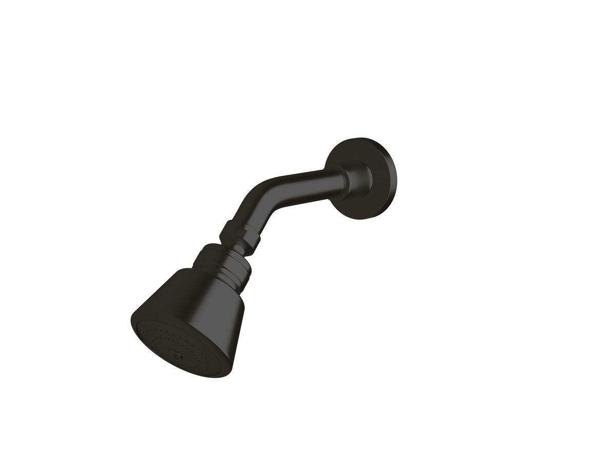 Sussex Scala Shower Head & Arm LUX PVD Matte Opium Black (3 Star) from