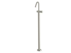 Milli Pure Floor Mounted Basin Mixer Tap Trimset Linear Brushed Nickel (5 Star)