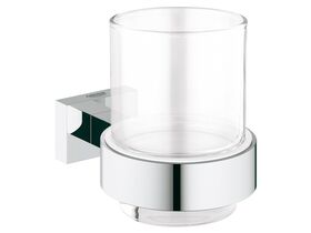 GROHE Essentials Cube Accessories Tumbler and Holder Chrome