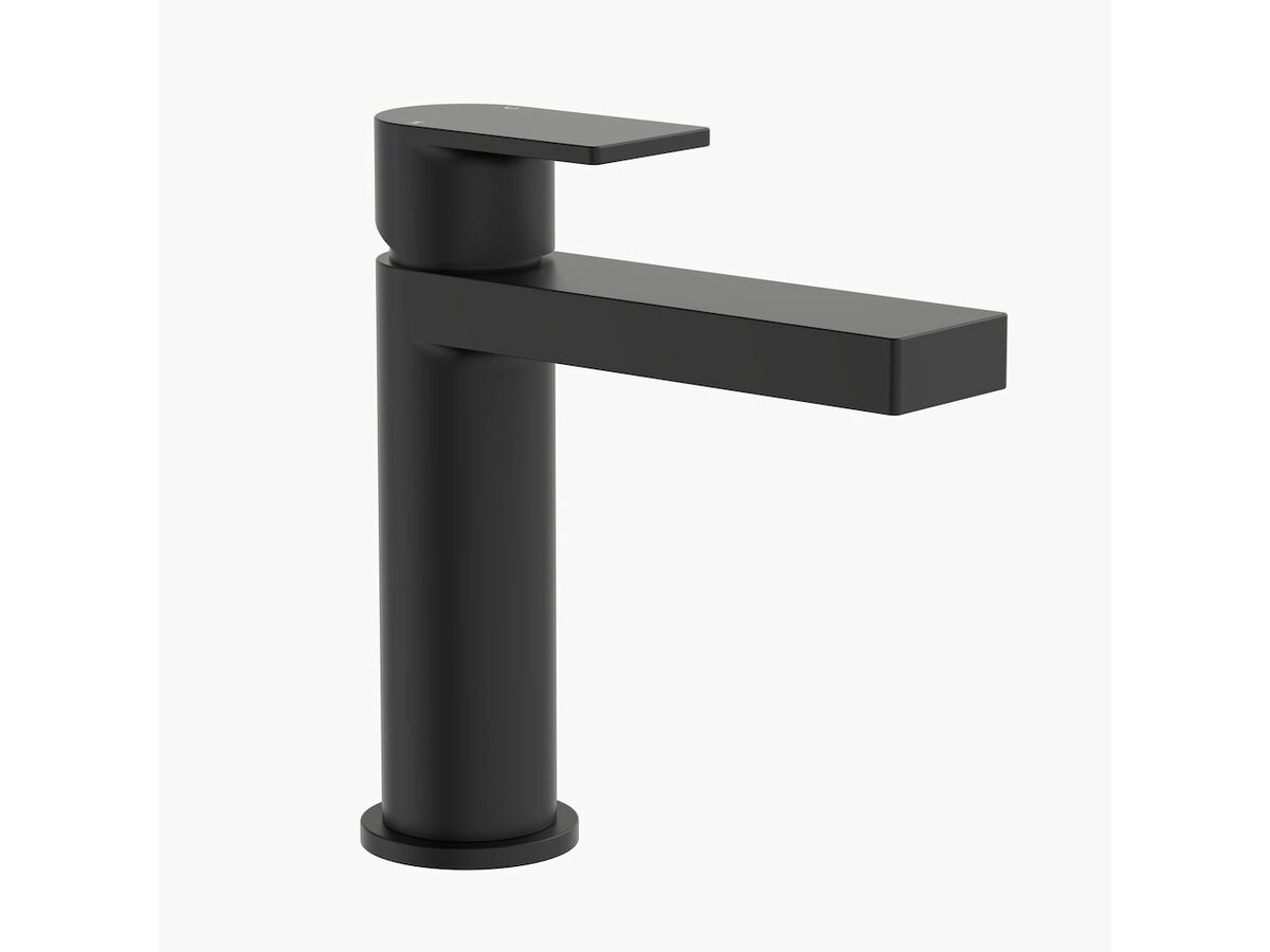 Clark Round Square Basin Mixer Tap Black (5 Star)