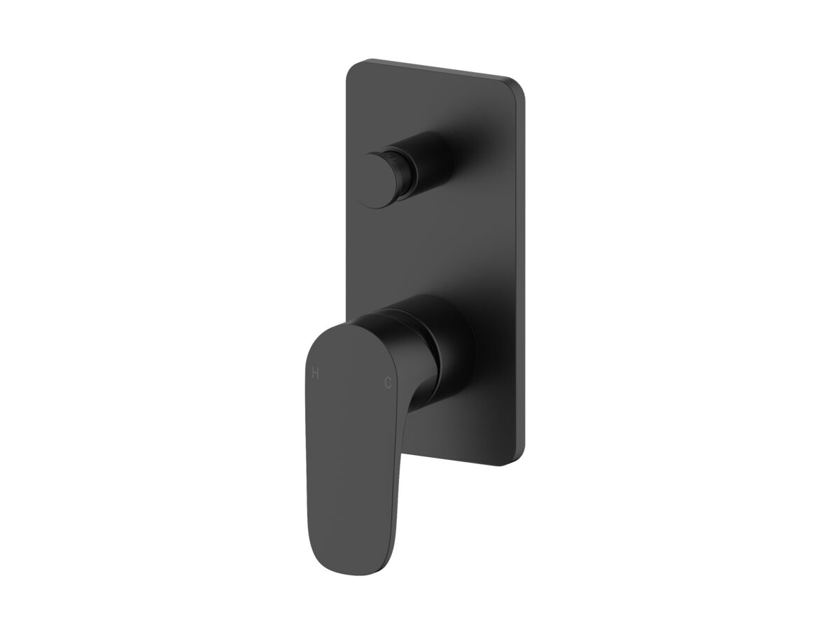 Mizu Silk Shower Mixer Tap with Diverter Matte Black Lead Free
