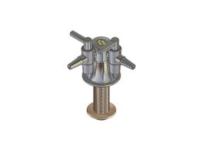 Enware Lab Type 40 2-Way Gas Turret Right Angle