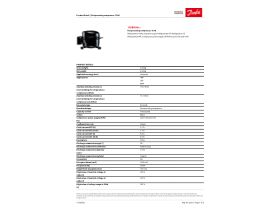 Specification Sheet - Danfoss TI4G Compressor 195B0008