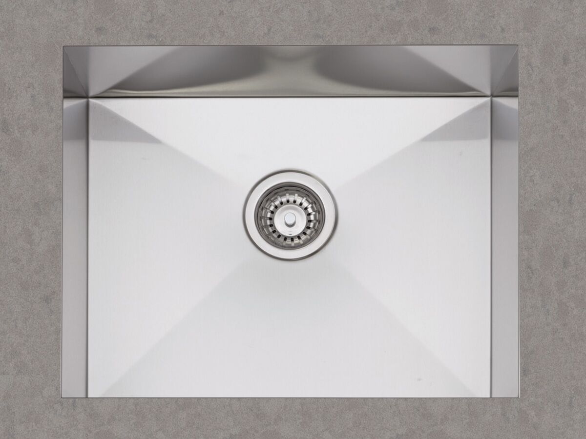 AFA Vertus Single Bowl Undermount Sink No Taphole 540mm Stainless Steel