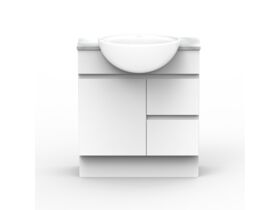 ADP Essence MKII Semi Recess Vanity Unit with Kick 1 Door, 2 Drawers No Basin 750mm