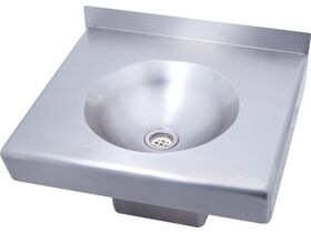3Monkeez Wall Mounted Disabled Hand Basin 1 Taphole 500mm x 455mm Stainless Steel