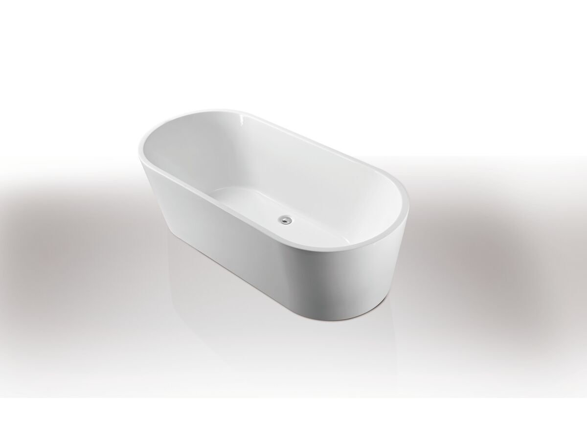 Posh Solus Freestanding Bath 1780 x 800 x 560mm White No Overflow from