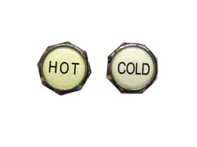 Performa Tap Buttons Hot/Cold Chrome