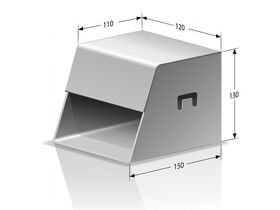 Galvanised Stormwater Kerb Adaptor Barrier 90/100mm
