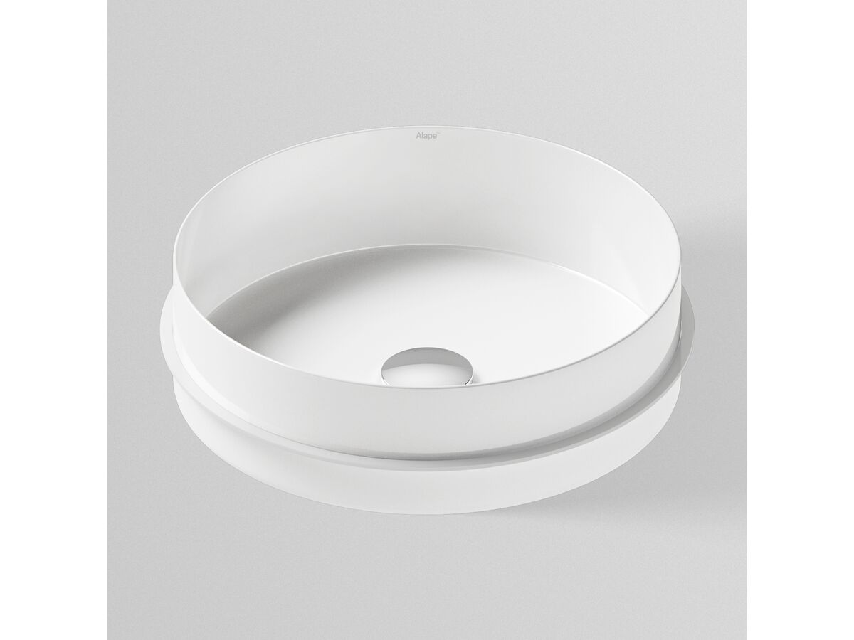 Alape Unisono Semi Inset Basin 400mm White