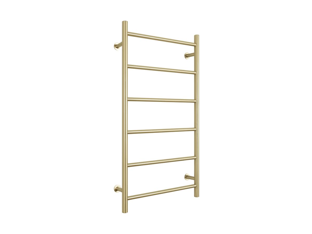 Mizu Drift MK2 550 x 1050mm Heated Towel Rail Low Voltage 24V Brushed Brass