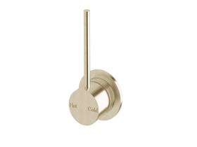 Scala Wall Mixer Tap with 100mm Extension Pin LUX PVD Brushed Platinum Gold