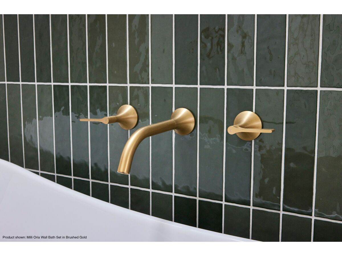 Milli Oria Wall Bath Set Brushed Gold