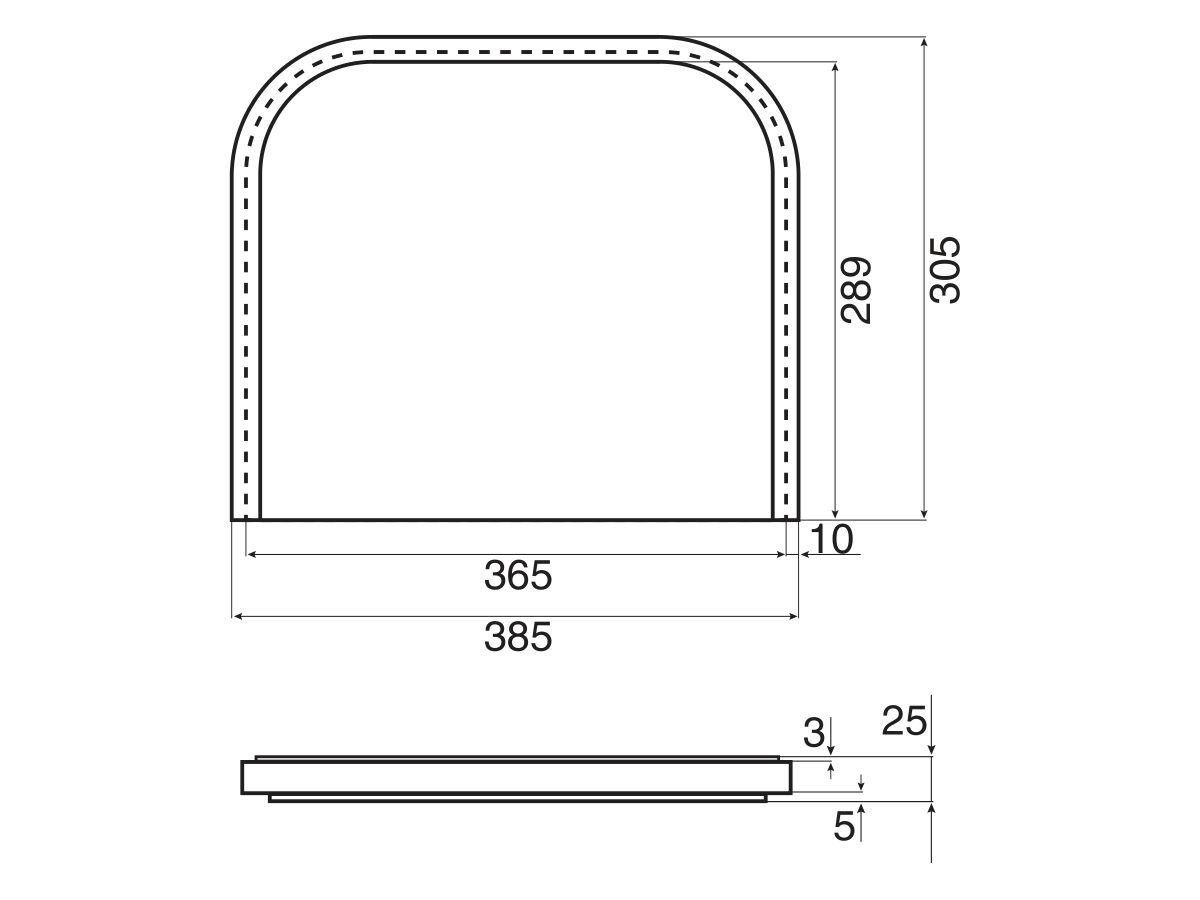 AFA Flow Chopping Board Solid Wood Ash