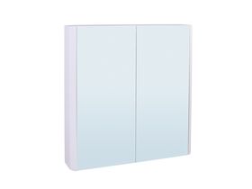 Posh Solus 750mm Mirror Cabinet 2 Doors White