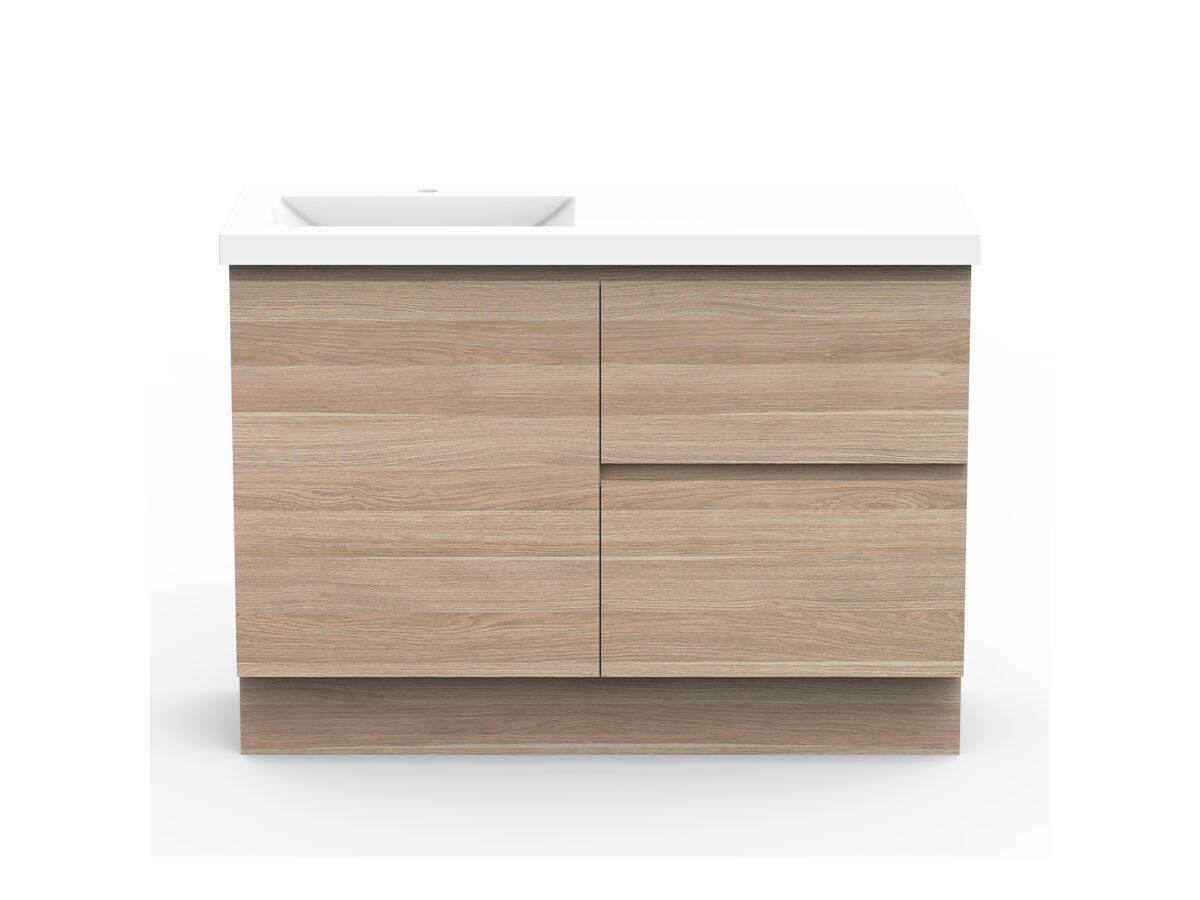 Adp Medina 1200mm Vanity Unit With Kick 1 Door 2 Drawers From Reece