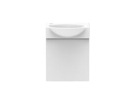 Tiny Semi Recessed Wall Hung Vanity Unit