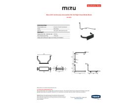 Specification Sheet - Mizu Drift Continuous Accessible WC Kit Right Hand Matte Black