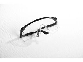 Protective Goggles clear with black frame