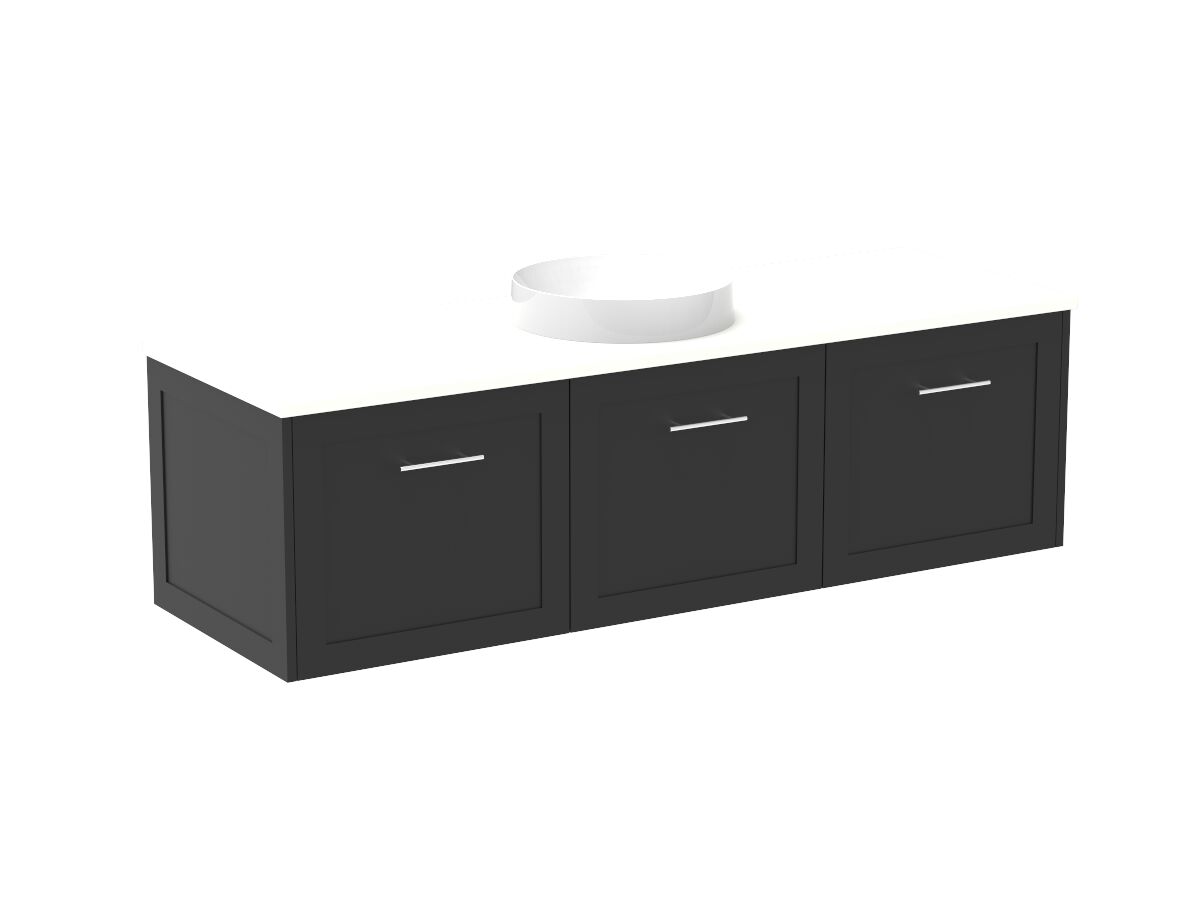 Kado Lux All Door 1500mm Centre Bowl Wall Hung Friday Quartz