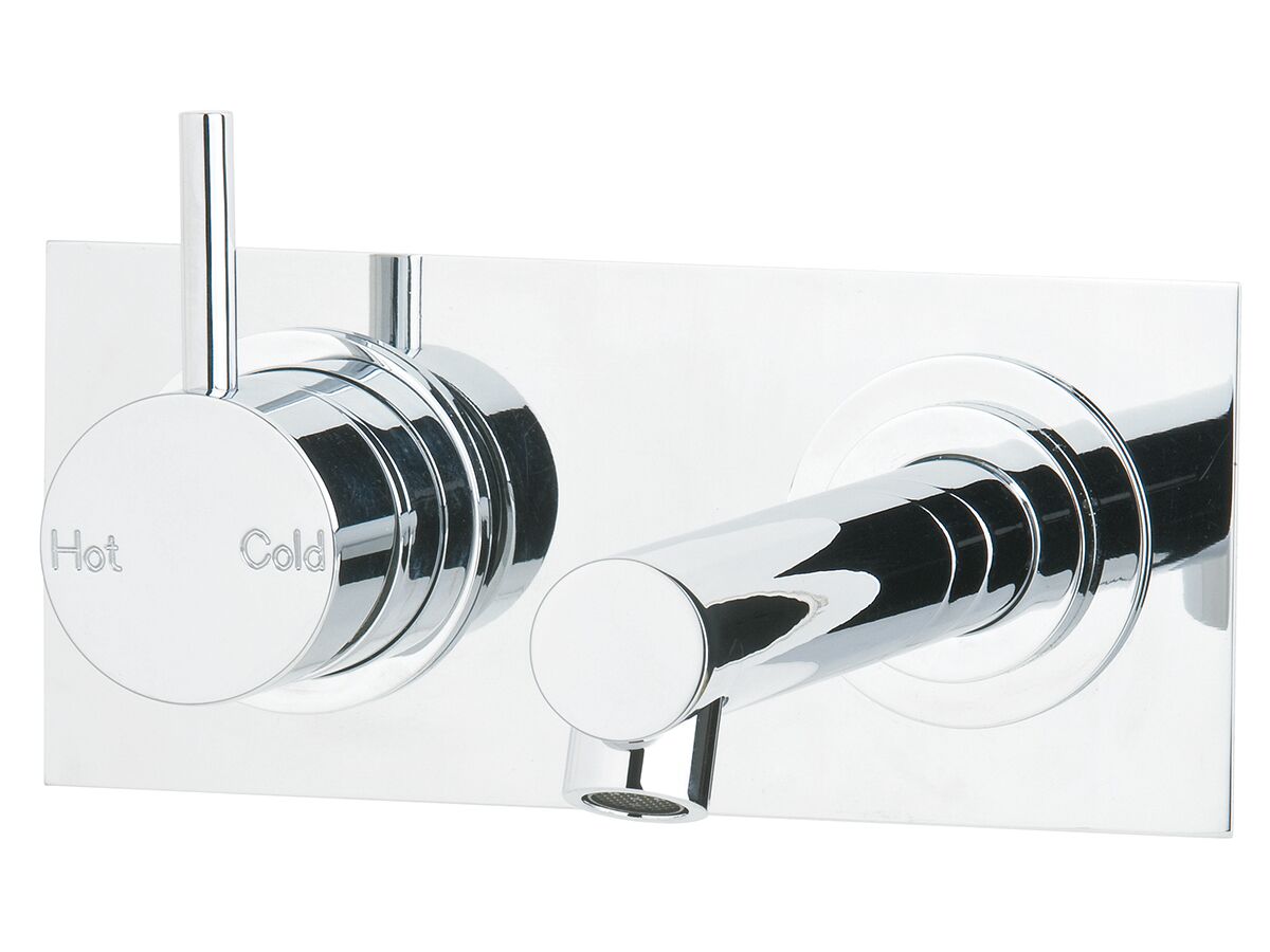 Scala Bath Mixer Outlet System Straight Left Hand Operation Chrome