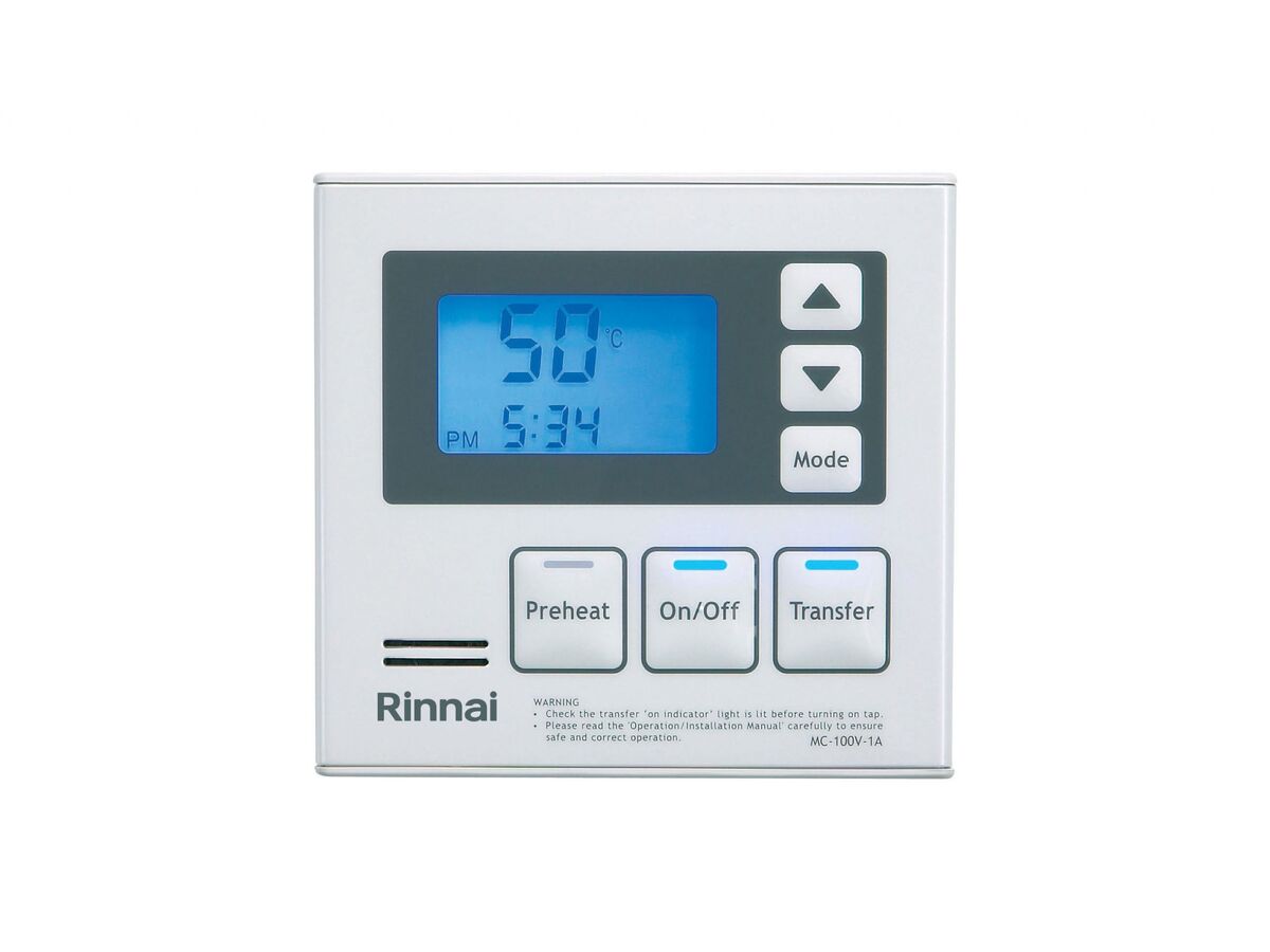 Rinnai Deluxe Kitchen Controller White
