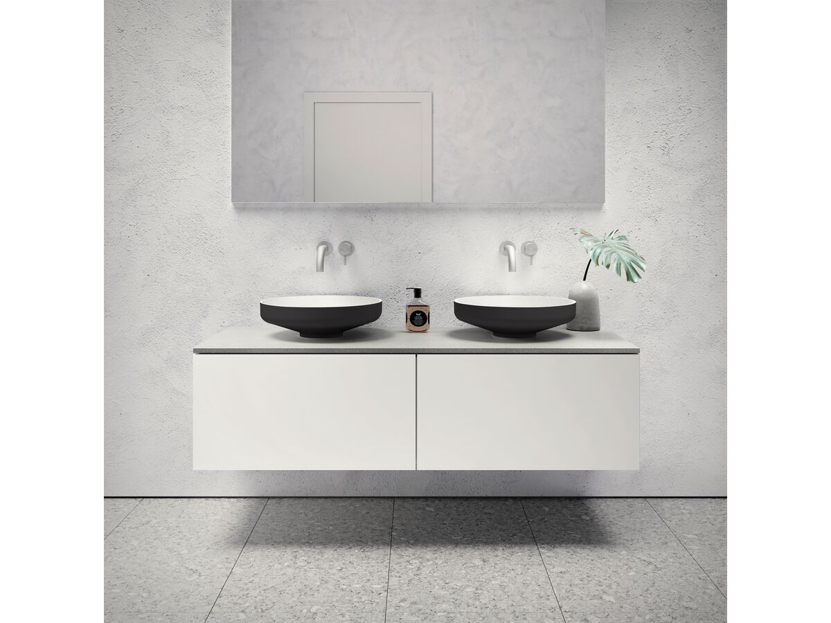 Venice 450 Counter Basin Solid Surface Softskin Charcoal