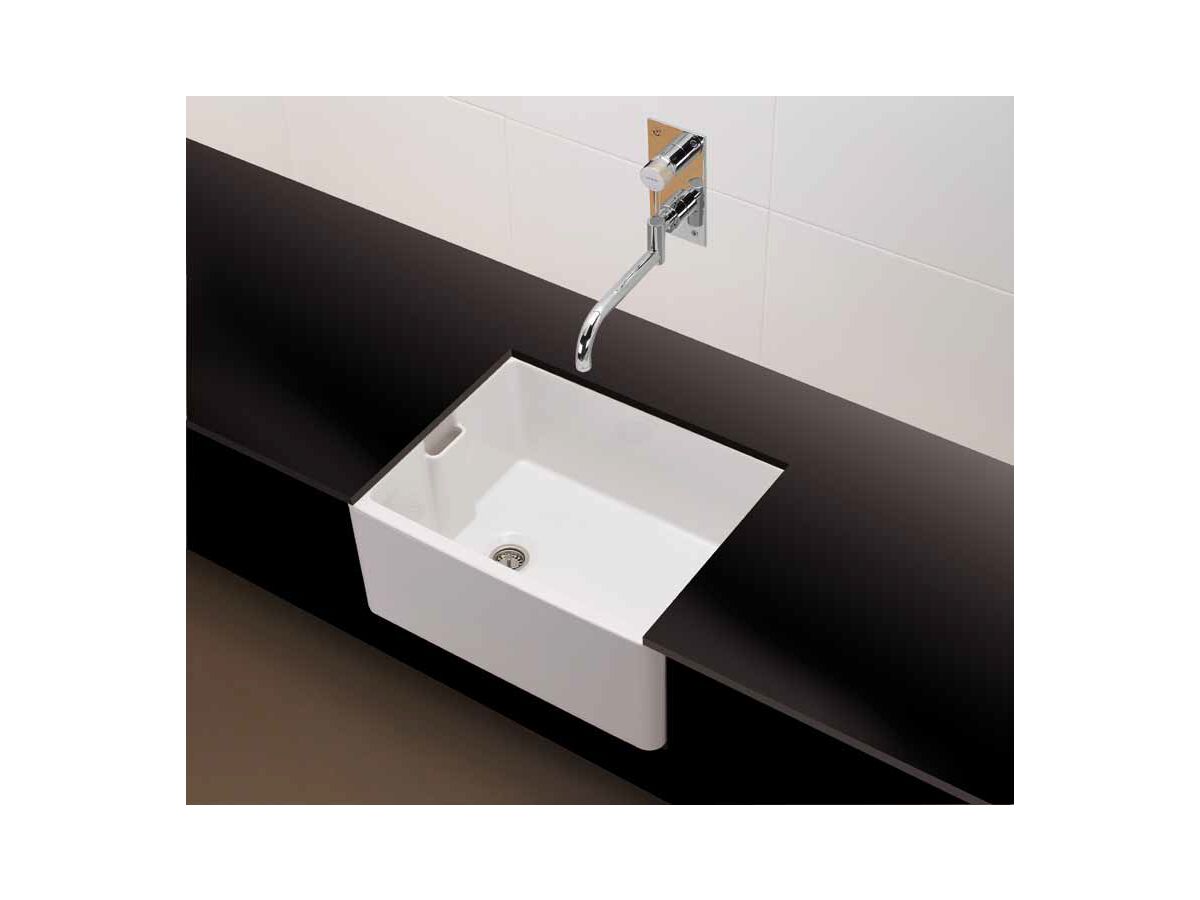 Belfast Fine Fireclay Butler Sink with Internal Overflow 60cm x 46cm