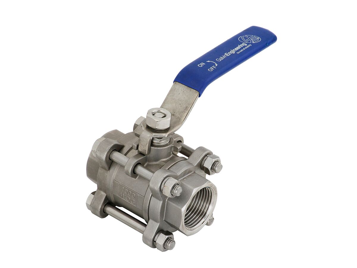 Zetco Watermarked 3 Piece Stainless Steel Ball Valve Female & Female ...