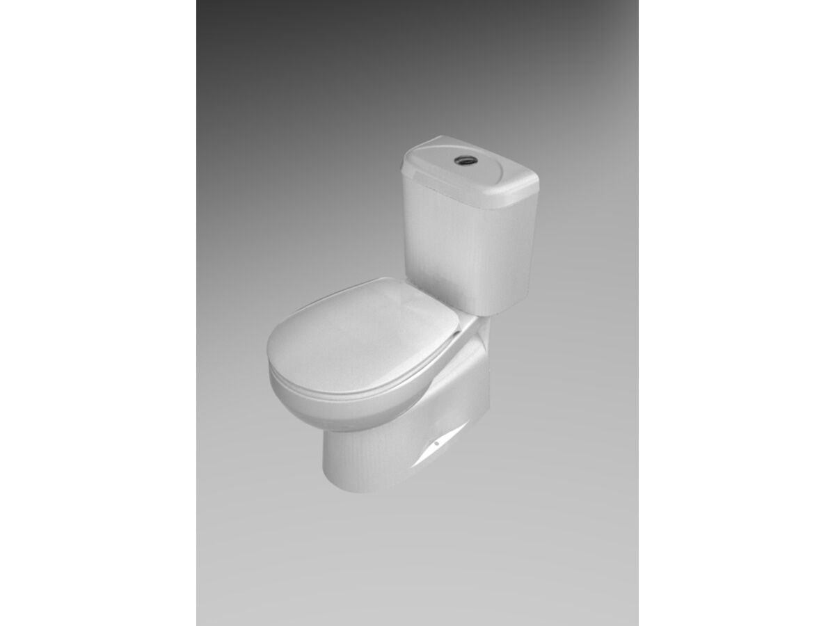 Stylus Prima II Close Coupled Toilet Suite S Trap White (4 Star)