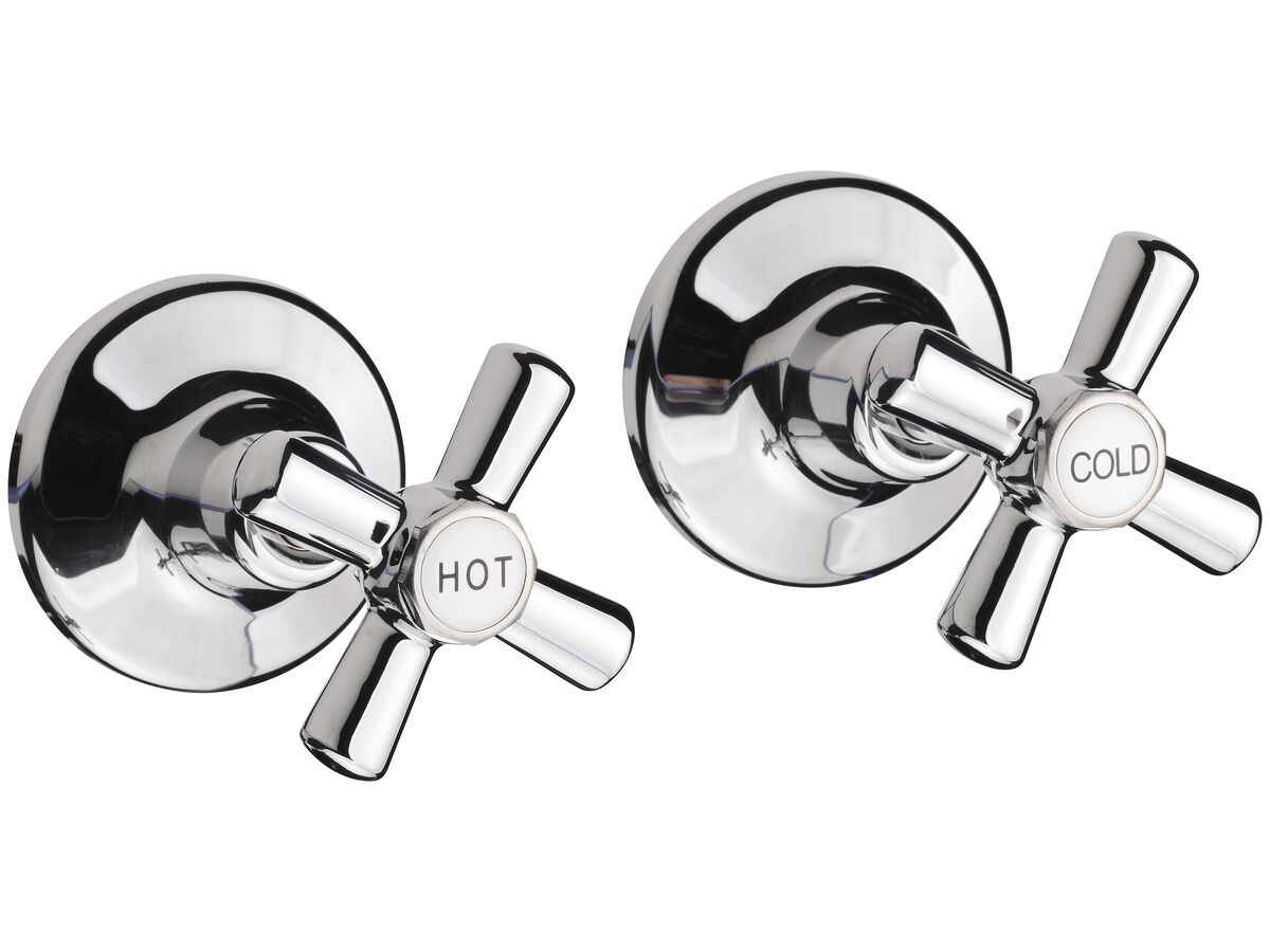 Posh Bristol Wall Top Assembly Taps Chrome from Reece