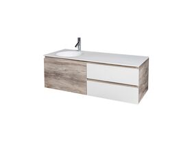 Cibo Habitat 1200mm Wall Hung Vanity Unit 1 Door 2 Drawers from Reece