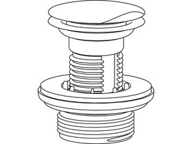 Caroma Plug & Waste Plastic with Over Flow 32mm x 40mm