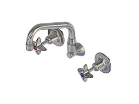 Enware Wall Recess Set Capstan Handle Chrome (3 Star)