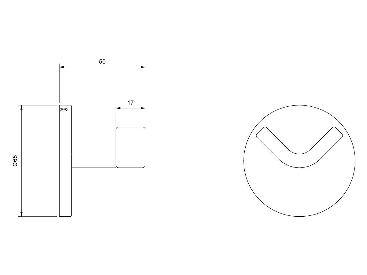 Milli Exo Robe Hook Gunmetal