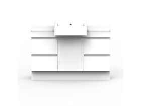 ADP Essence MKII Semi Recess Vanity Unit with Kick 1 Door, 4 Drawers No Basin 1200mm