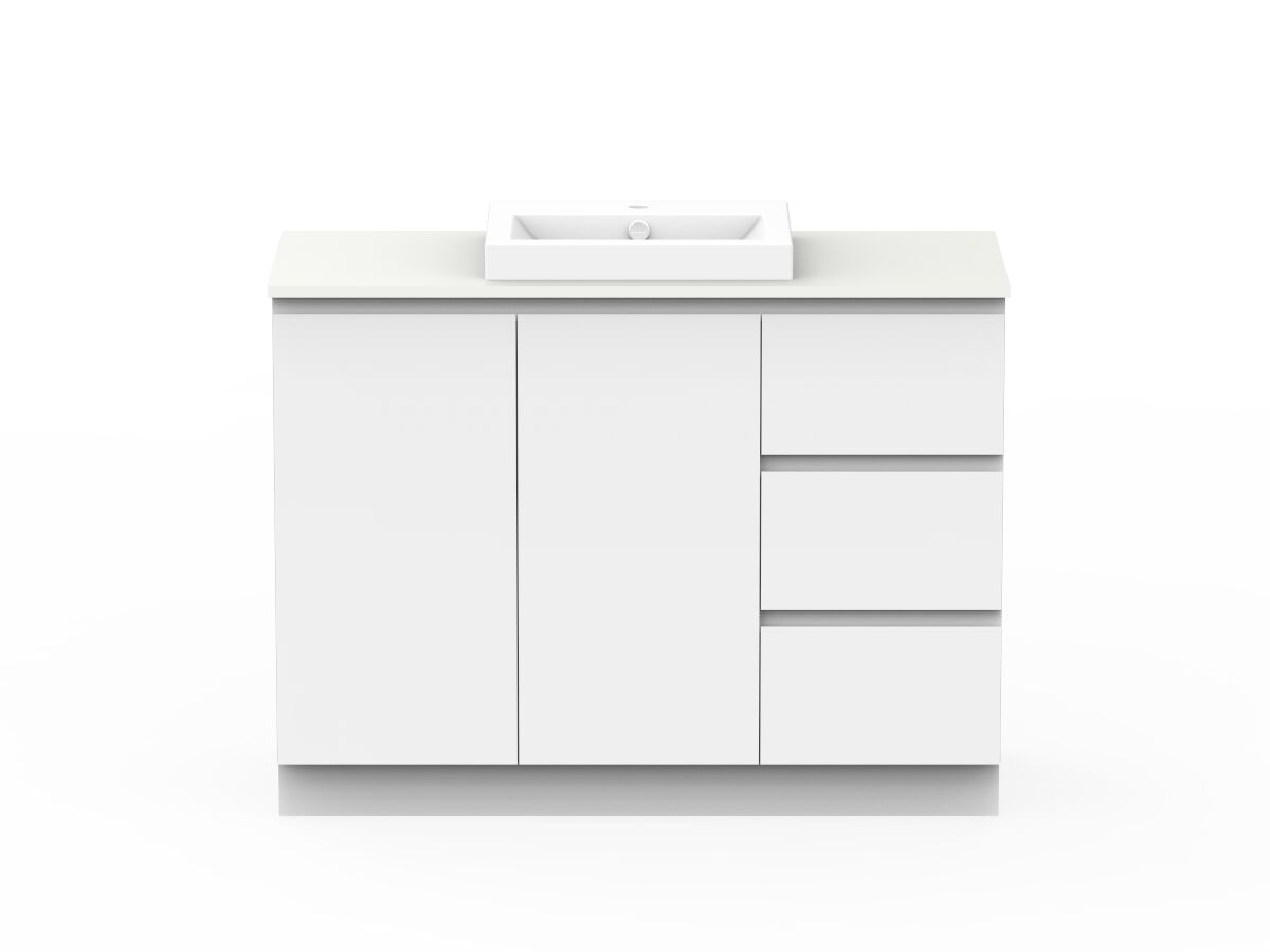 Posh Domaine 1200mm Floor Mount Vanity Unit Conventional Single Bowl