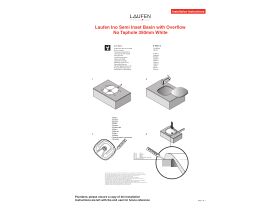 Installation Instructions - LAUFEN Ino Semi Inset Basin with Overflow No Taphole 350mm White
