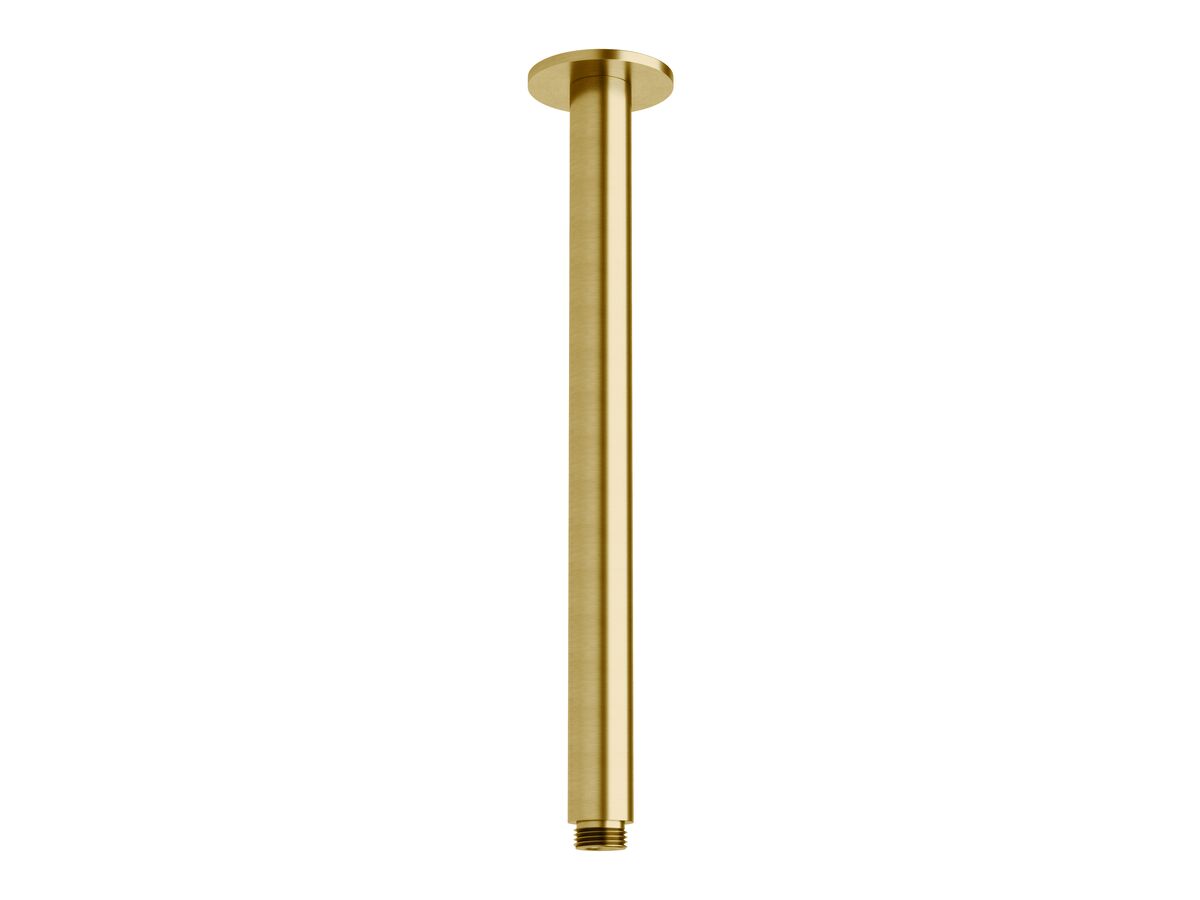 Milli Pure Vertical Shower Arm 300mm PVD Brushed Gold