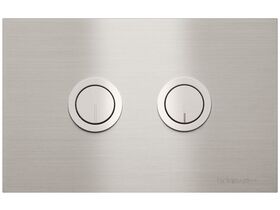 Hideaway+ Round Button Plate Undercounter Brushed Stainless Steel