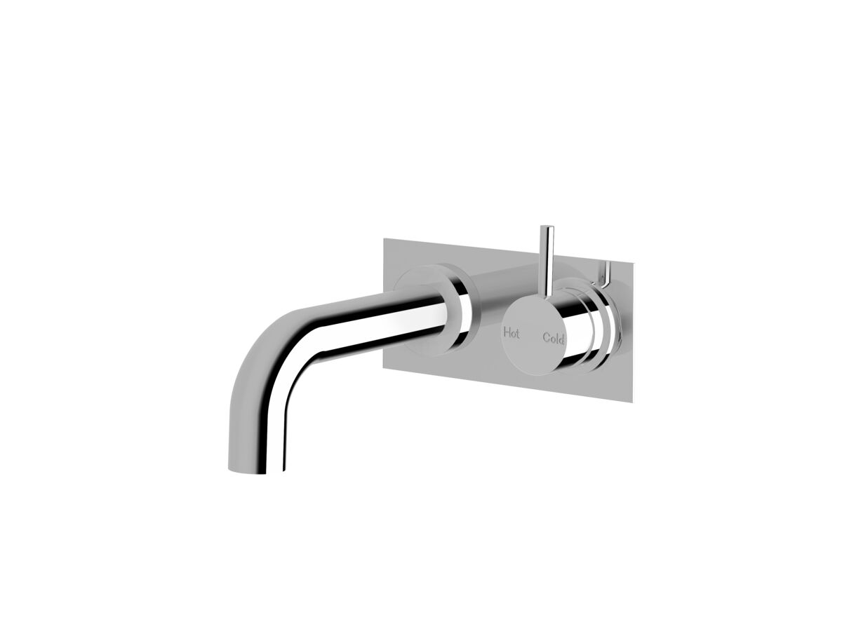 Scala 32 Curved Bath Mixer Tap Outlet System Right Hand 160mm Outlet Chrome