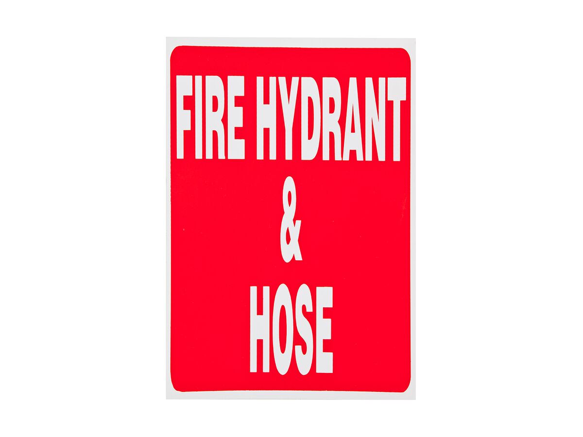 Location Signs - Fire Hydrant & Hose - Sticker
