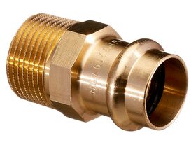 >B< Press Water Male Coupling 20mm x 3/4" BSP"