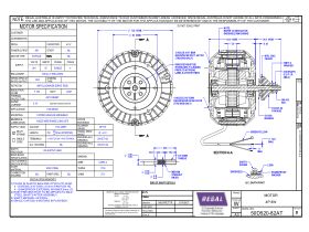 Technical Drawing - Fasco Fan Motor ACW T-S 8W 50D520-82A