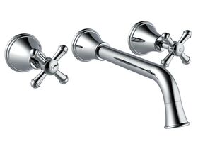 Posh Canterbury Wall Basin Set Swivel 220mm Chrome (4 Star)