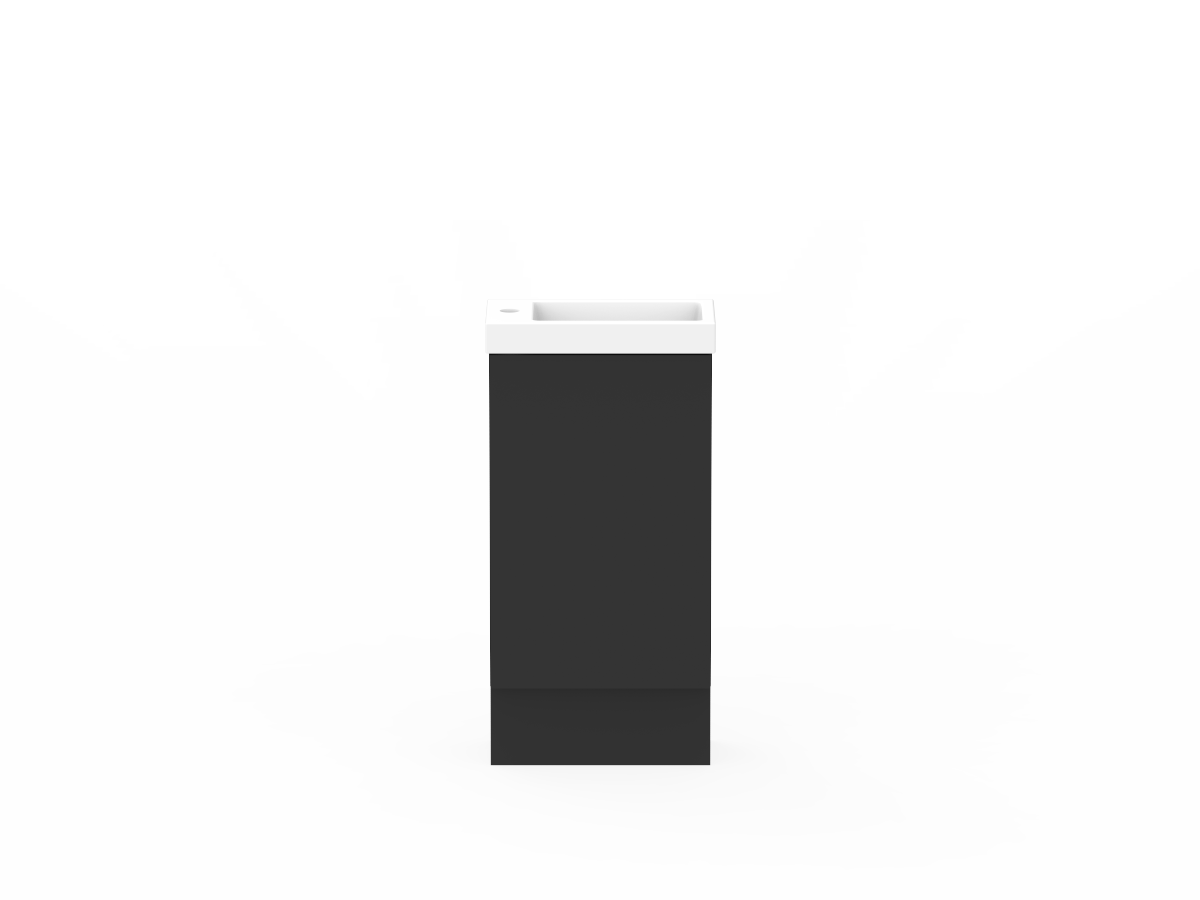 Posh Domaine Plus 400mm Mini Floor Mount Vanity Unit Ceramic