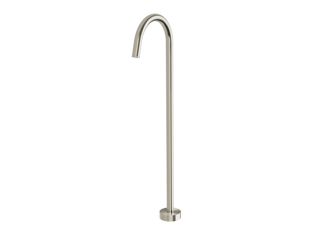 Hero - Milli Etch Floor Mounted Bath Outlet Brushed Nickel